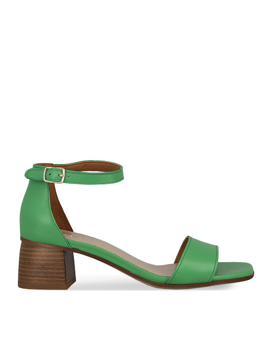 Parex Leather Sandals Green