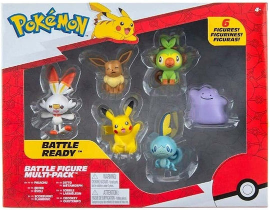 Jazwares Миниатюрна играчка Battle Ready Pokemon за 4+ Години