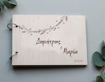 Wooden Wedding Wish Book with Engraving W028, 1 pc.