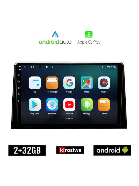Kirosiwa Car Audio System for Toyota Proace Honda City 2018> (Bluetooth/USB/AUX/WiFi/GPS/Apple-Carplay/Android-Auto) with Touch Screen 10"
