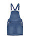 Kinder Latzrock aus Jeans Einfarbig Blau KAIA