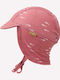 Fresk Kids' Hat Jockey Fabric Sunscreen Pink