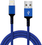 GS06 Geflochten USB-A zu Lightning Kabel Blau 1.64m