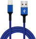 Chengxin GS06 Braided USB-A to Lightning Cable Blue 1.64m