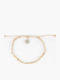 Synchronia Beige Cord Anklet