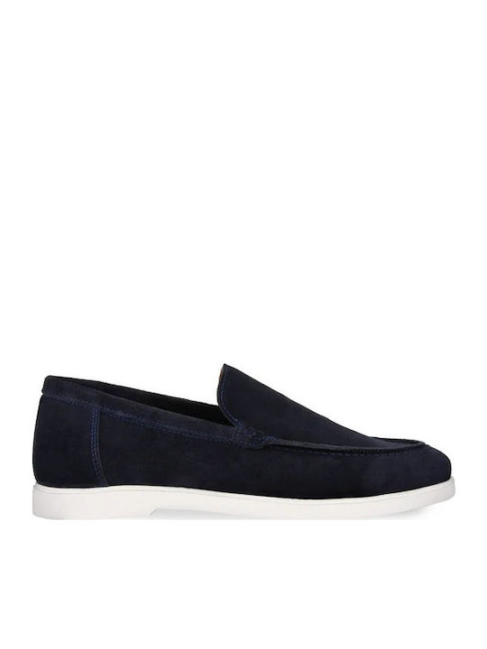 Parex Leder Herren Mokassins in Blau Farbe