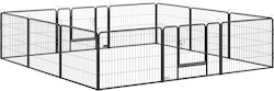 Pawhut Parc Metalic Pentru Câini 150x80x60cm Negru