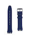 Swatch Gummi-Armband Blau 20mm