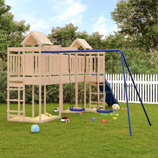 vidaXL Дървена Кула 362x585x238см. за 3+ години Години Кафяв