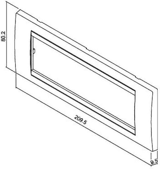 Geyer Switch Frame 7 Positions in Gold Color 707052G