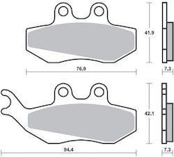 Braking Мотоциклетни накладки Forward за Gilera Runner Piaggio Скипър 150 49907700