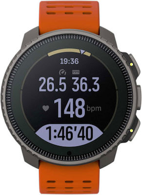 Suunto Vertical Titanium 49mm Waterproof Smartwatch with Heart Rate Monitor (Canyon)