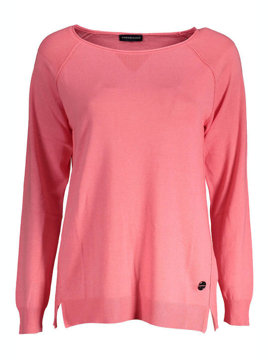 North Sails Women's Long Sleeve Pullover Pink