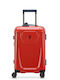 Delsey Peugeot Voyages Cabin Hard Red Suitcase with 4 Wheels Height 34cm