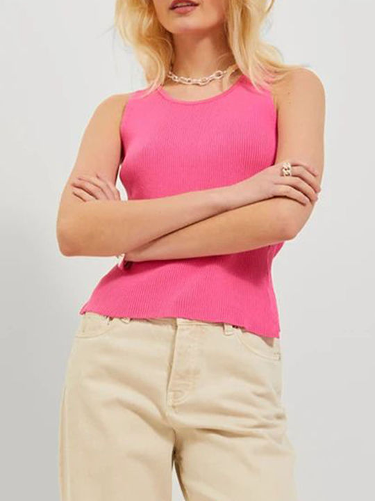 Jack & Jones Bluza de Damă de Vară Fără mâneci Carmine Rose Pink