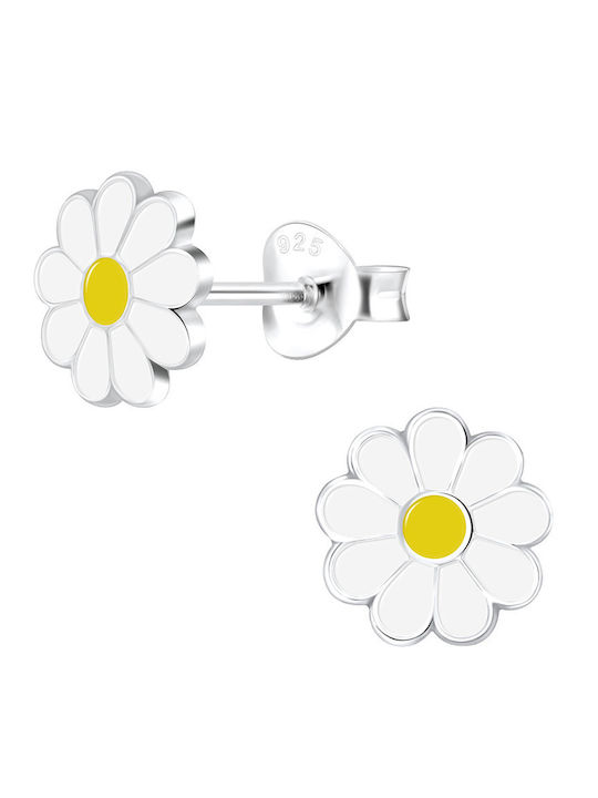 Bellita Children's Earrings Hypoallergenic Daisies made of Silver 925