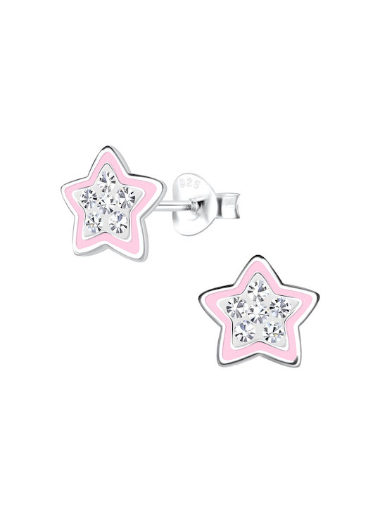 Bellita Children's Hypoallergenic Earrings Stars made of Silver 925