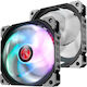 Raijintek Ageras 12 Case Fan 120mm (2200rpm / 67.38cfm) με RGB Φωτισμό και Σύνδεση 4-Pin PWM 3τμχ