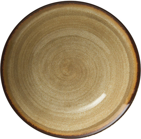 GTSA Sahara Salatschüssel aus Porzellan Beige 23x23cm 6Stück