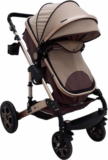 Beboulino Nesna 2 in 1 Бебешка количка 2 в 1 Бежов