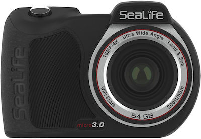 Sealife Micro 3.0 Compact Φωτογραφική Μηχανή 16MP με Οθόνη 2.4" και Ανάλυση Video 4K UHD Μαύρη