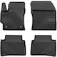 Frogum Set of Front and Rear Mats 4pcs Tray Type for Toyota Corolla Ford Edge 2019-2024 Black