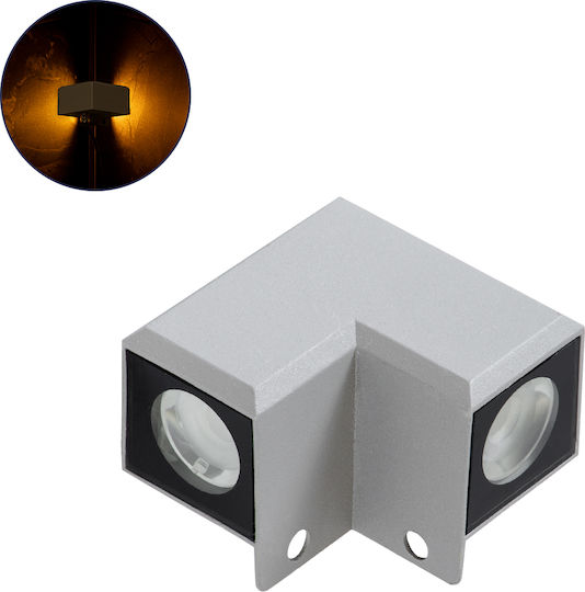 GloboStar Dona Wasserdichtes Punkt LED 10W 2200K 8,2x8,2x6cm GloboStar Dona Wasserdichtes Punkt LED 10W 2200K 8,2x8,2x6cm