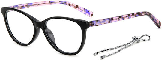 Missoni Missoni Damen Acetat Katzenauge Brillengestell Schwarz MMI 0043/TN 2TB