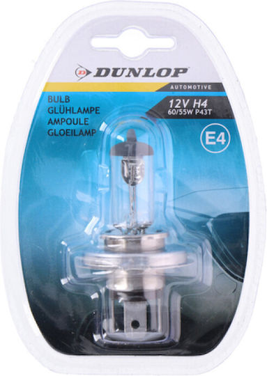 Dunlop Лампи Автомобила H4 / P43T Халогенни 12V 60W 1бр