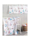 Rythmos Baby Bettbezug Set mit Kissenbezug Numbers Weiß 110x160cm.