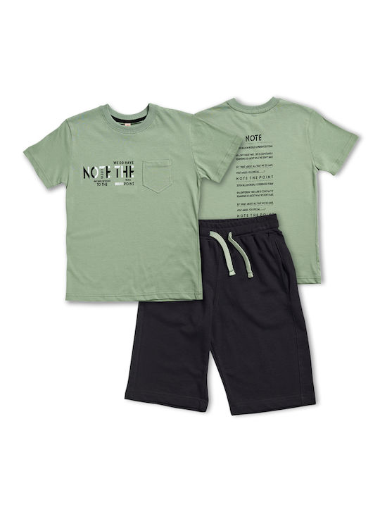 Reflex Kids Set with Shorts Summer 2pcs Khaki