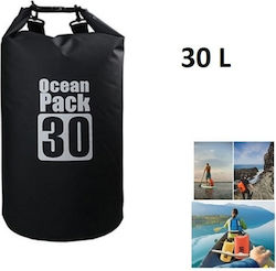 Ocean Pack Στεγανός Σάκος Ώμου 30lt Μαύρος