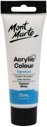 Mont Marte Ακρυλικό Χρώμα Ζωγραφικής 01 Titanium White 75ml