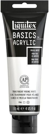 Liquitex Basics Ακρυλικό Χρώμα Ζωγραφικής 430 Transparent Mixing White 118ml