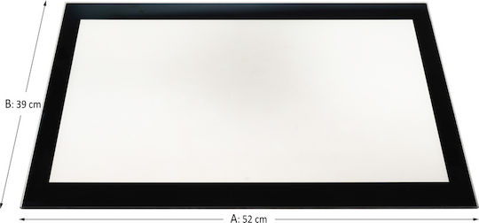 69100726 Ersatz-Glastür für den Ofen Kompatibel mit AEG 52x39cm
