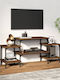 TV Stand Wooden Brown Oak L117xW35xH52cm