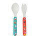 Petit Jour Paris Baby Set with Fork Peppa made of Melamine Multicolour 2pcs