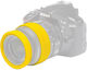 easyCover Θήκη Σιλικόνης Lens Rim 58mm Yellow ECLR58Y