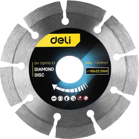 Deli Cutting Disc Construction Materials Hole Diameter 115mm 1pcs