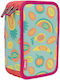 Milan FRUTIKIS COLLECTION Pencil Case Full with 3 Compartments Blue