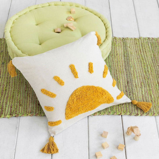 Nima Kids Decorative Pillow Sunny Ecru 45x45cm
