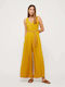 12410223 Women's Sleeveless One-piece Suit Yellow