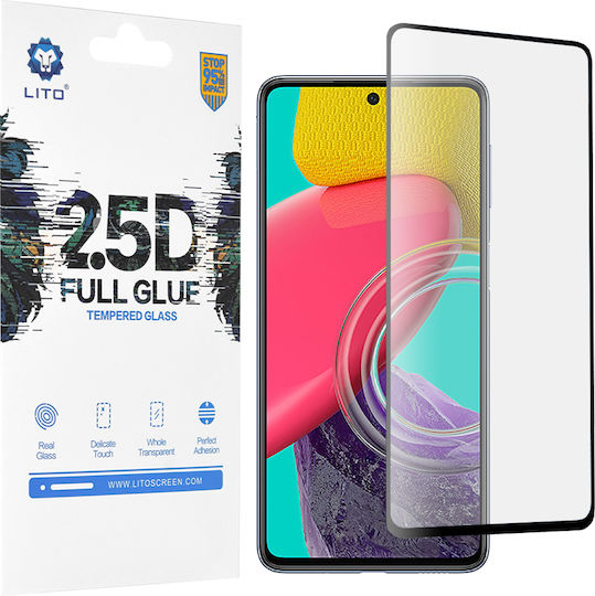 Lito 2.5D Full Face Tempered Glass Μαύρο (Galaxy M53 5G)