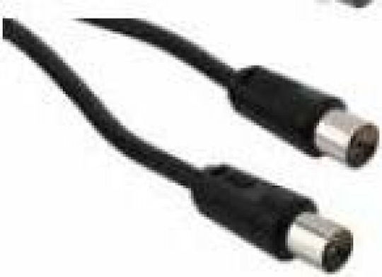 Lineme Cablu Antenă Coaxial de sex masculin - Coaxial de sex feminin Negru 3m (12-05025-2)