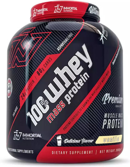 Immortal Nutrition 100% Whey Mass Protein Protein Whey with Flavor Vanilla 3kg