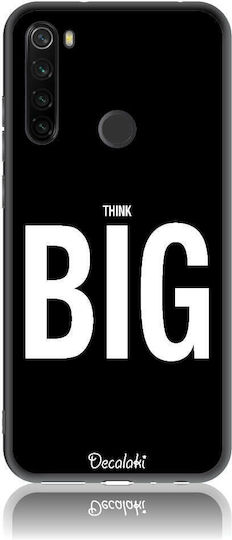 Think Big Back Cover Tempered Glass / Silicone / Plastic Black (Redmi Note 8T)