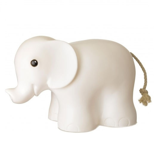 Egmont Led Παιδικό Διακοσμητικό Φωτιστικό Ελέφαντας Λευκό 29x17x21εκ.