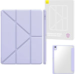 Baseus Minimalist Flip Cover Piele artificială Purple (iPad 2022 10.9'' - iPad 2022 10,9")