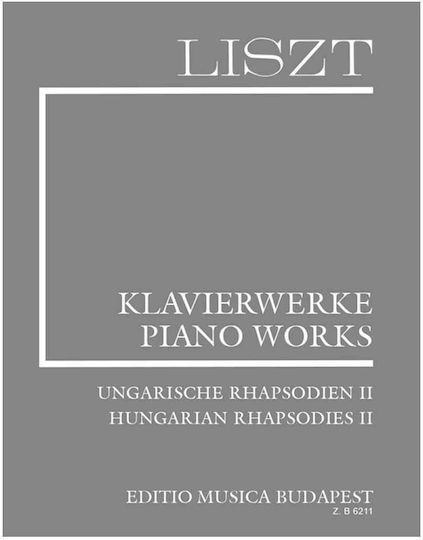 Editio Musica Budapest Liszt Hungarian Rhapsodies Ii за Пиано