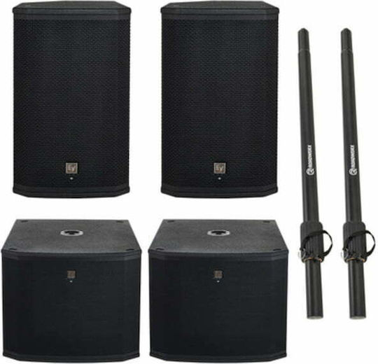 Electro-Voice ETX-12P/18SP Σετ με Αυτοενισχυόμενα Subwoofer PA 1800W 18" σε Черен Χρώμα